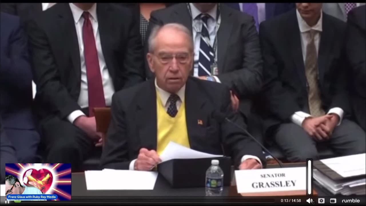 Senator Grassley Goes on Offense - Ruby Ray Media Report with Franz Glaus #29