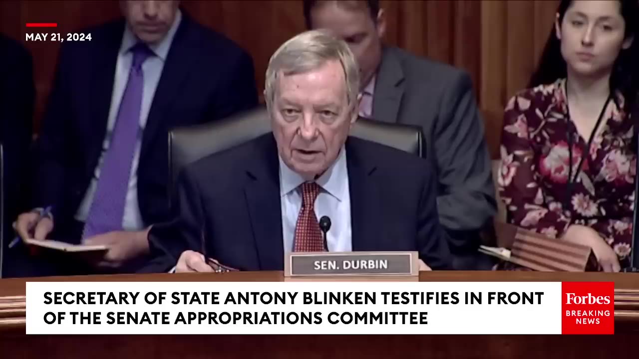 Dick Durbin Grills Blinken: ‘How Can We In Good Conscience’ Supply Netanyahu With Weapons Of War?