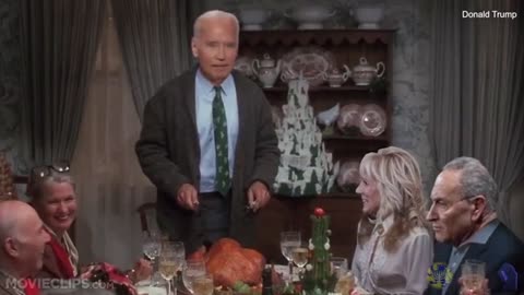 Trump roasts Democrats in Thanksgiving parody video