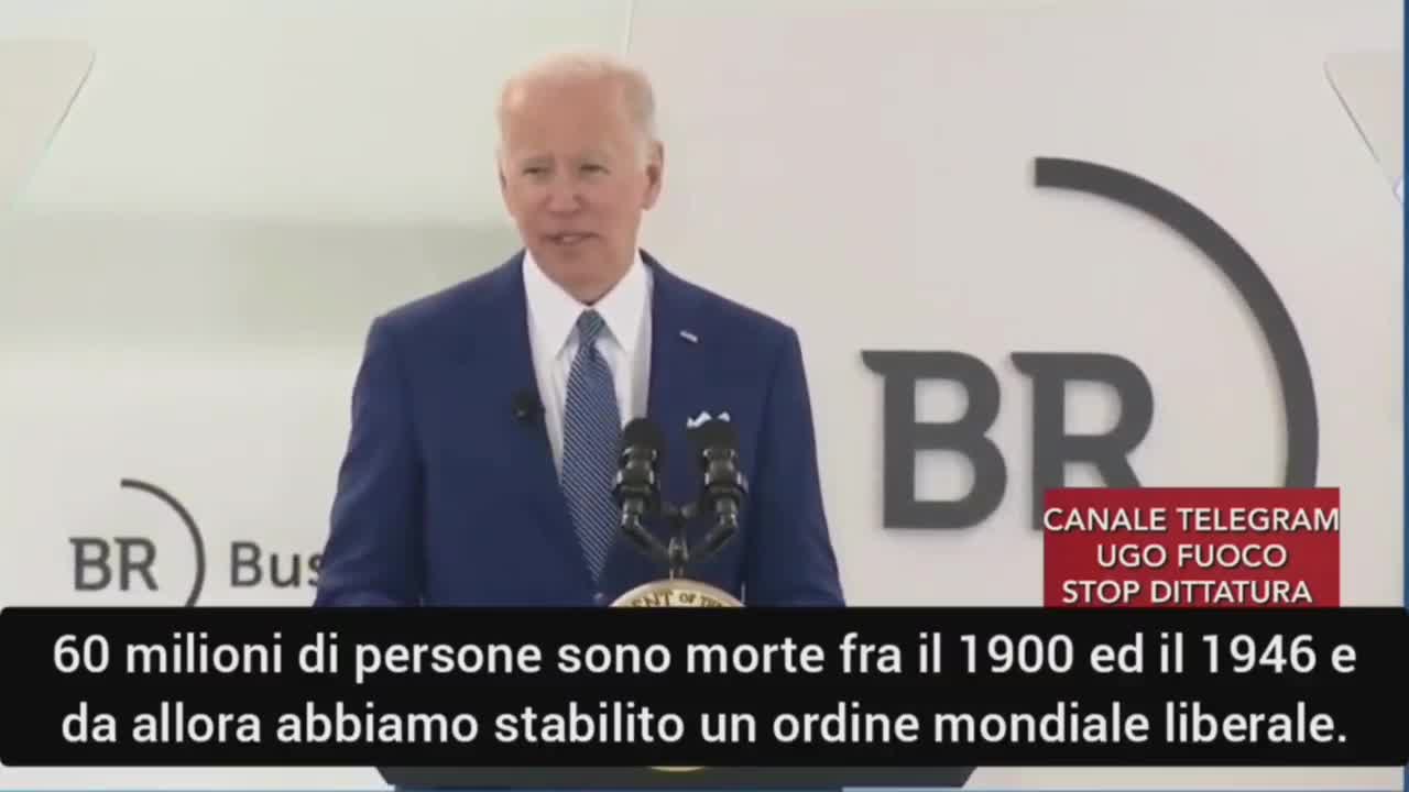 🔴💣NUOVO ORDINE MONDIALE, BIDEN AFFERMA CHE STA ARRIVANDO E CHE INTENDE GUIDARLO.