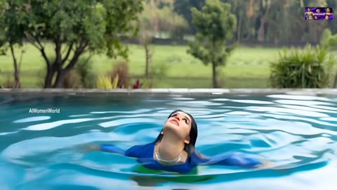 Beautiful Hot AI Models Enjoying In Swimming Pool - AI Women World