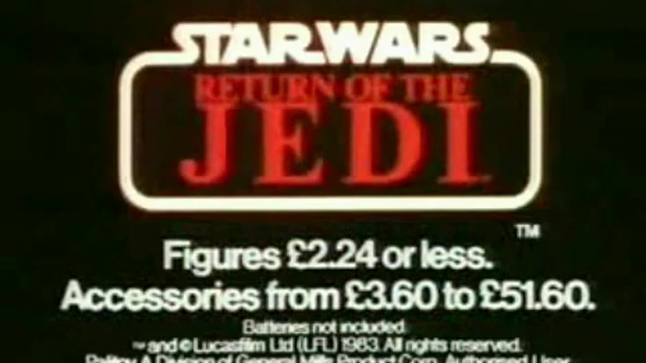 Star Wars - Return of the Jedi - Palitoy Vintage B-Wing Fighter Toy Commercial #12 - British TV 1983