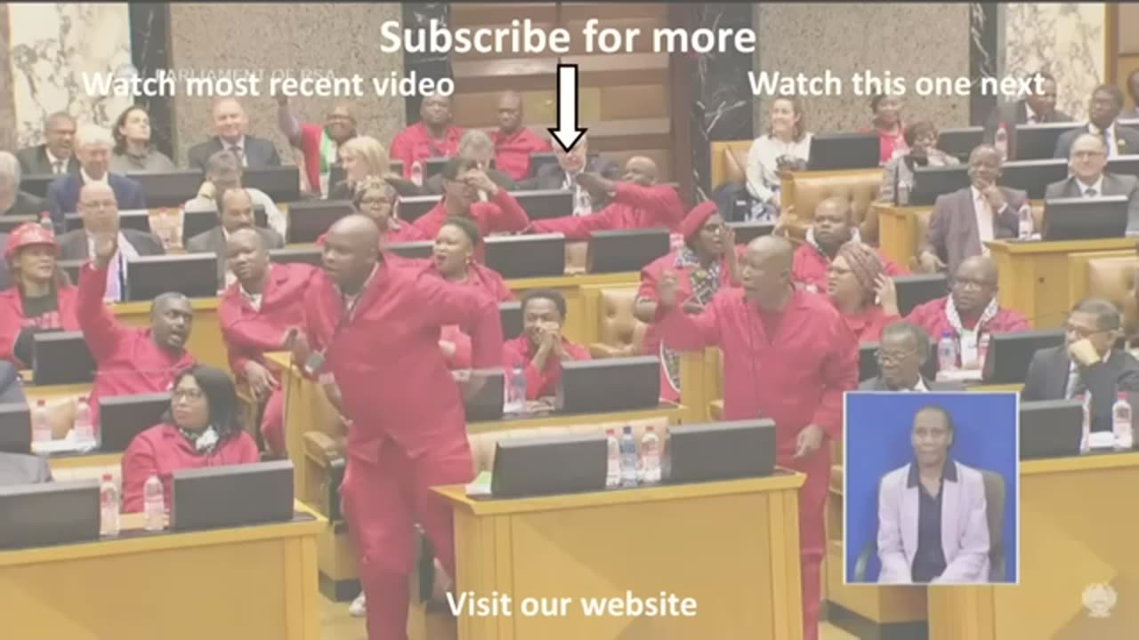 Chaos at SONA 2023, As President ramaphosa speaks about the Future of SA
