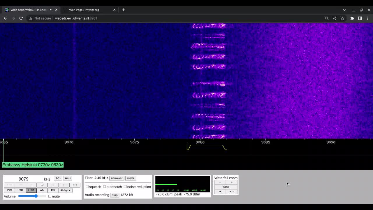 E11 Oblique 27/01/2023 1000 UTC 9079kHz