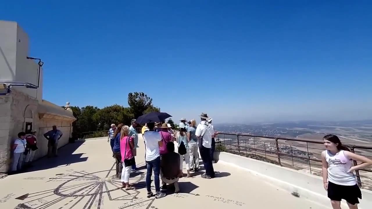 Mount Carmel Trip PART 2 - Israel 2017 - Viewing Deck Discalced Carmelite Monastery in Muhraqa.