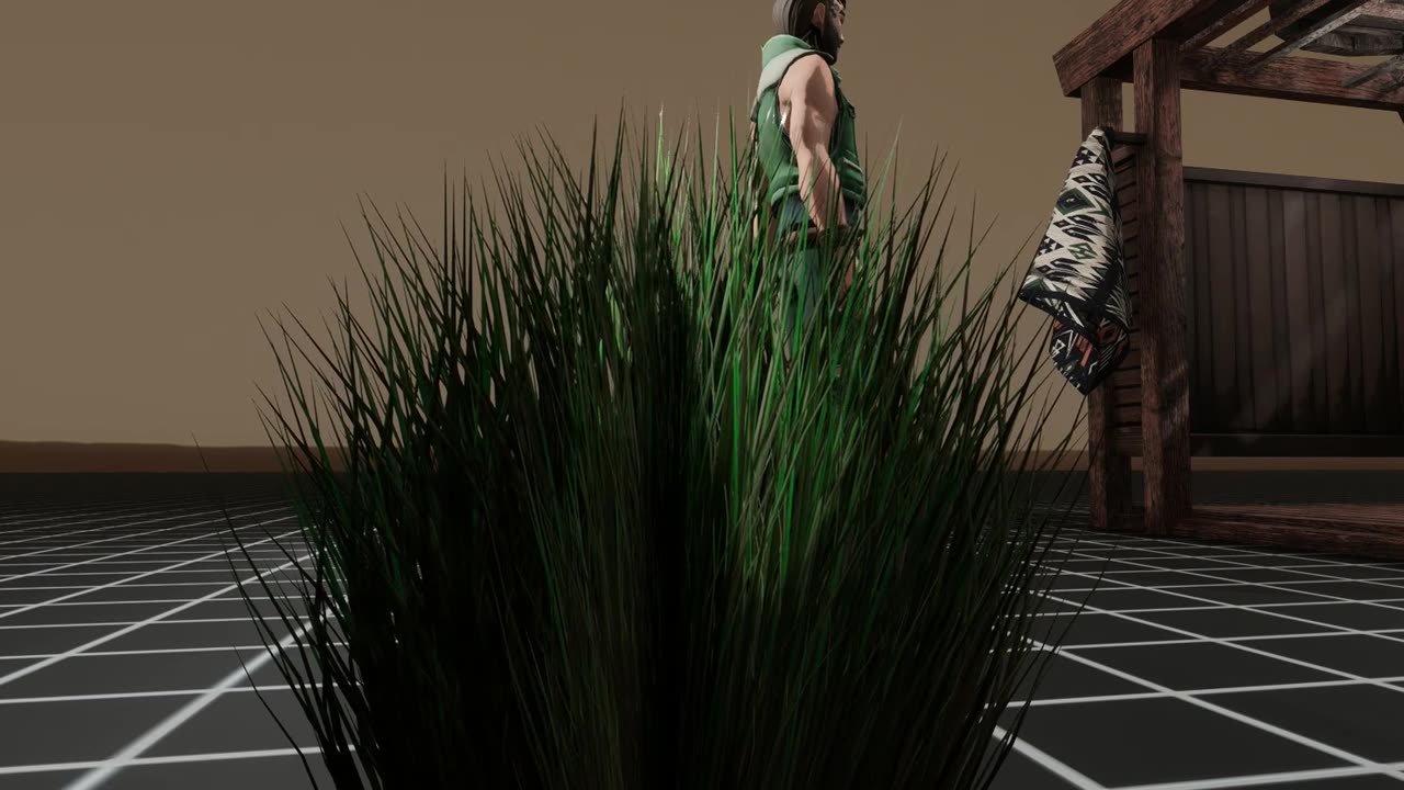 Animated Planar Grass Deco