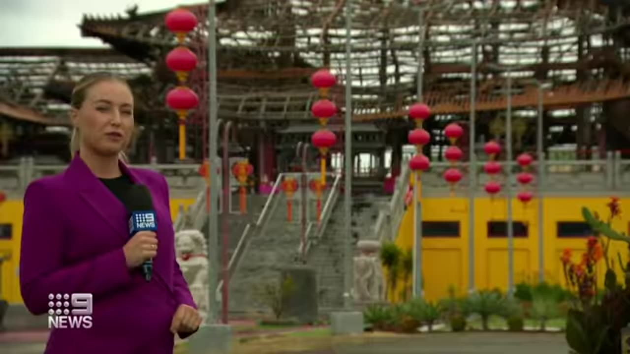 Buddhist temple destroyed in brutal inferno.