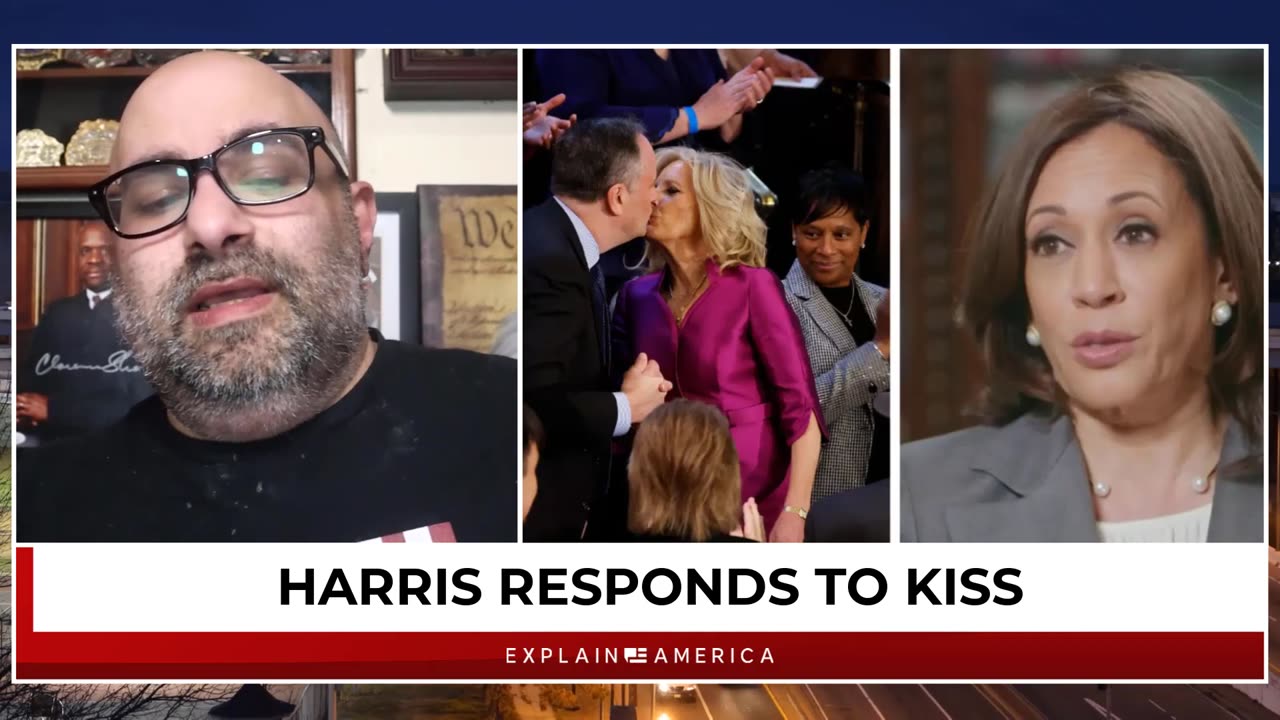 Kamala Harris Responds To Jill Biden Kissing Her Husband - This Is Insane