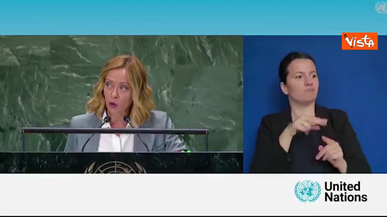 il discorso di Lady Aspen Merdoni detta Giorgia all'ONU al Summit of the future 2024 svolto a New York il 22-23settembre 2024.il patto del futuro ONU comprende gli SDG dell'AGENDA 2030,i diritti umani,patto sul clima,il patto digitale mondiale