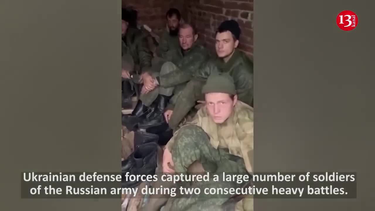 Up to 20 Russians abandoned by their commander SURRENDER during the fight