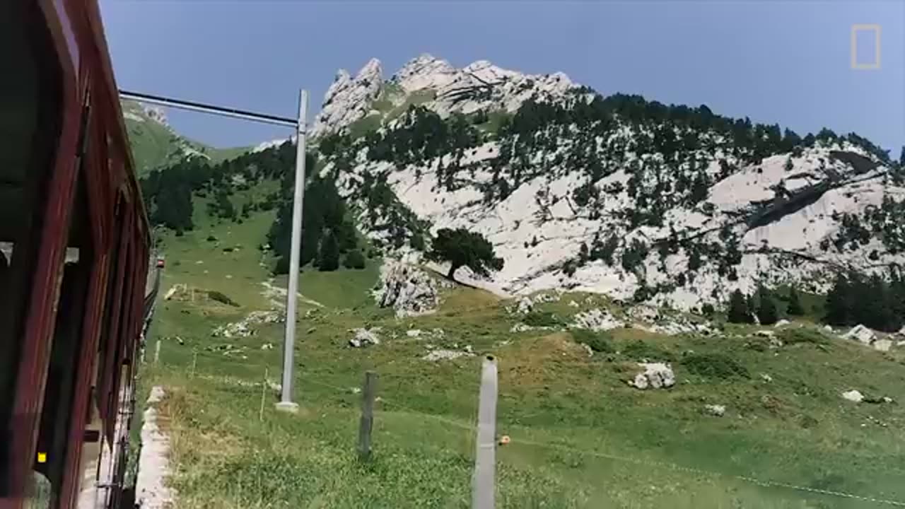 A Swiss Alpine Train Ride is Dizzyingly Steep | National Geographic