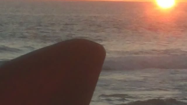 View sunset in sea pacitan