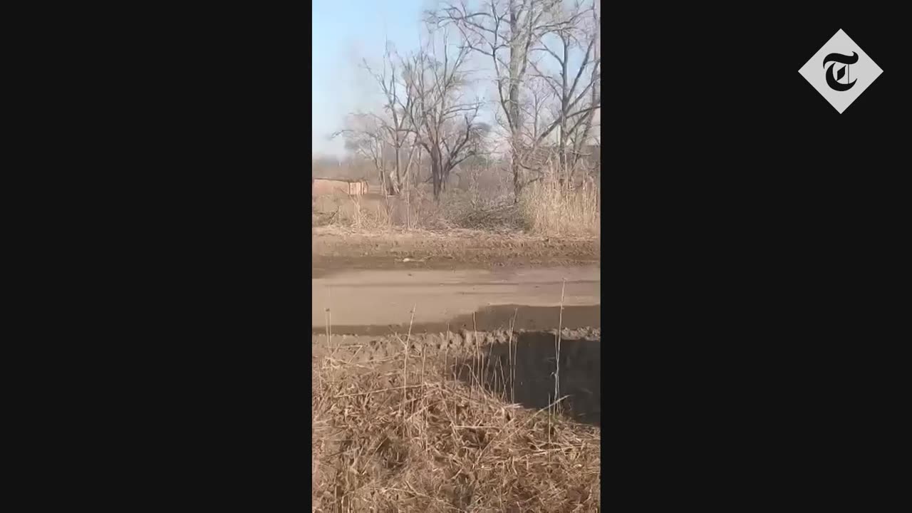 Ukraine war: Russia's Wagner mercenaries pose at entrance to 'captured' village near Bakhmut