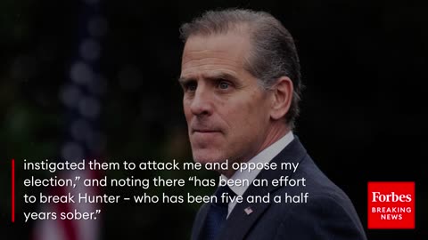 President-elect Donald Trump reacted to the pardoning of Hunter Biden by his father, President