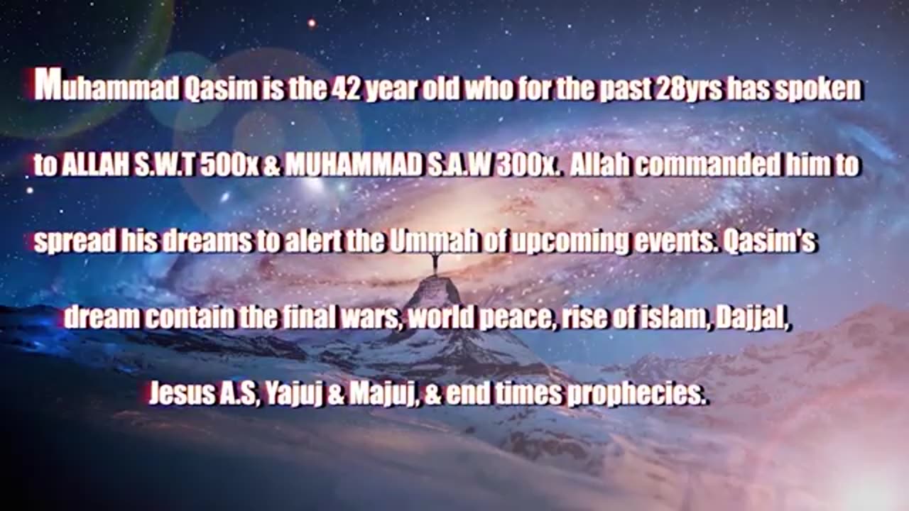 The Rage of Allah & The Terrifying Message for MuslimsMuhammad Qasim Ibn Abdul kareem Dreams