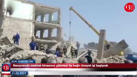 Naxçıvanda müəllimlərə yol süpürtdürülür; Məktəb binasının çökməsi ilə bağlı cinayət işi başlandı