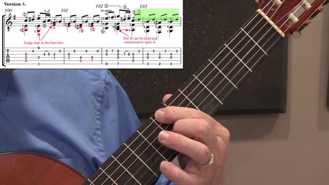 Technique Left-Hand, Part II (slow section). Video 59: m100-103, Version #5