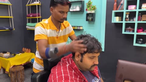 Master Cracker and Shamboo Intense Head Massage and Neck Cracking _ Indian Massage