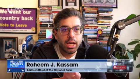 Raheem J. Kassam tells Jack Posobiec: "The United States and the United States' defense lobby especially will always push for greater and faster conflict."