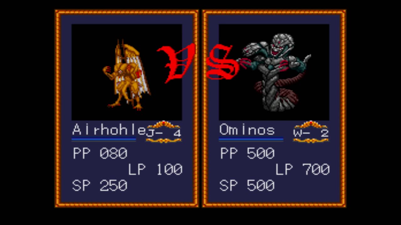 Beast Wrestler (Sega Genesis): Airhohle (1P) vs Ominos (CPU)