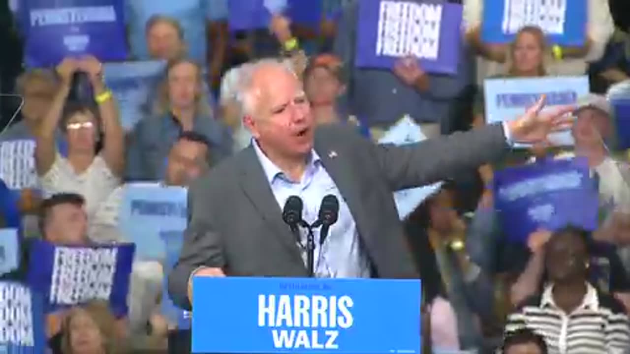 Tim Walz “We can’t afford four more years of this!”
