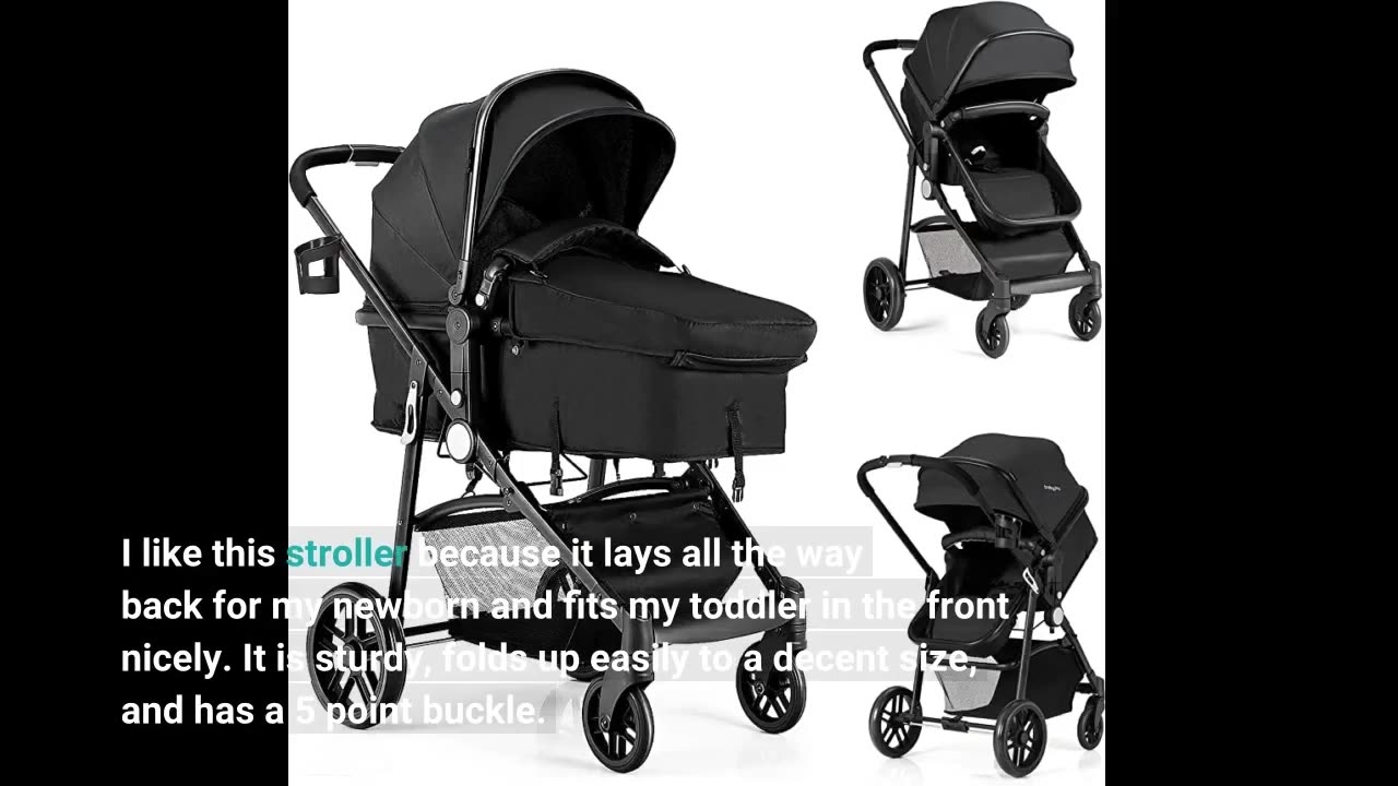 BABY JOY Double Baby #Stroller Foldable Double-Overview