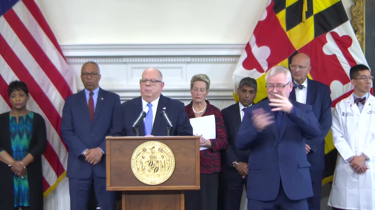 Larry Hogan March 12, 2020 COVID-19 Livestream