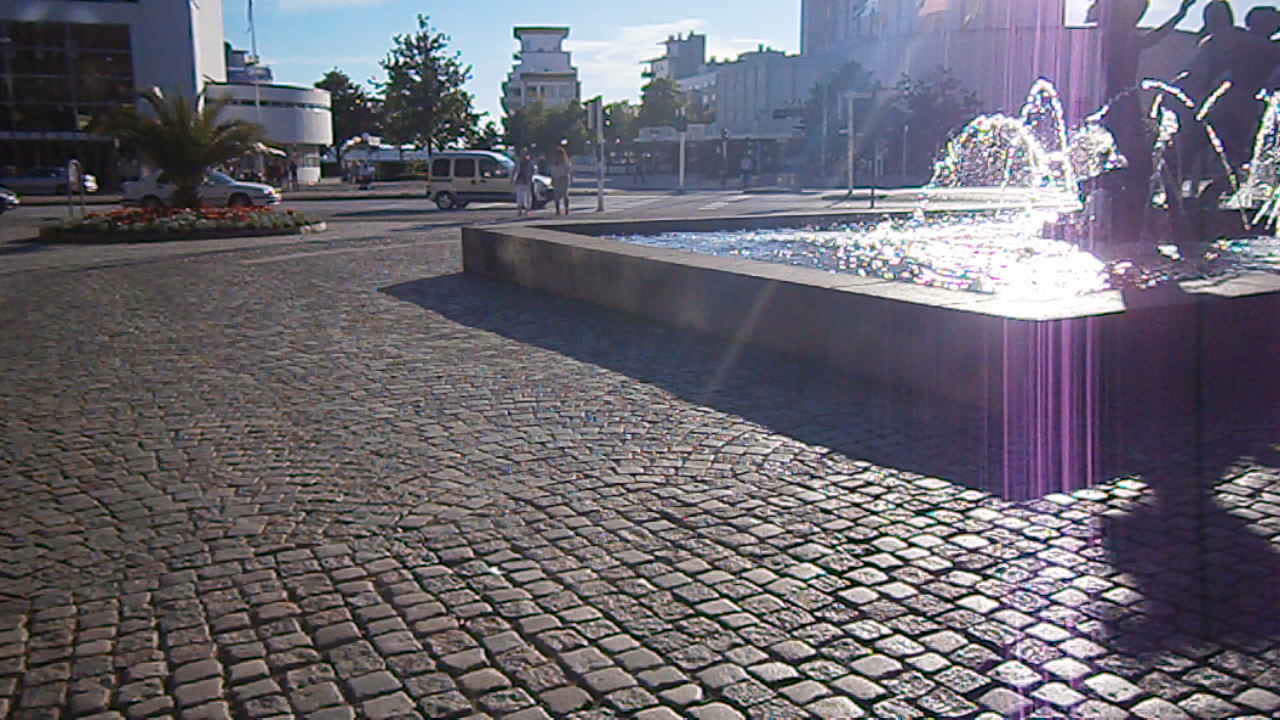 Sankt Jörgens plats. Skulpturen Lekande ungdom av Axel Wallenberg. Helsingborg 10 Juni 2013