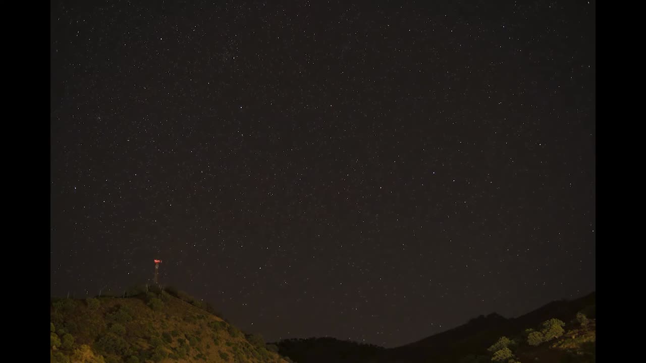 starry night time lapse 2021 meteor shower 4