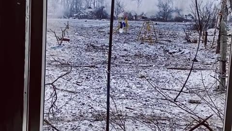 Ukrainian BMP Firing at Russians