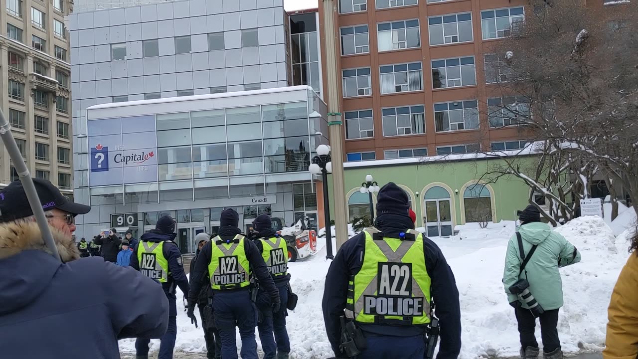 Police Stand By During Conflict