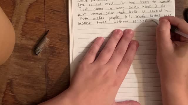 Page 4 of BOOK TWO - SUBJECTS OF LIFE being written