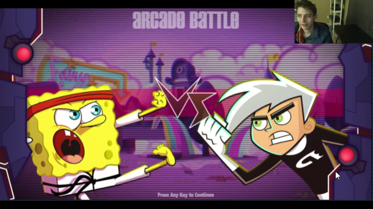 Nickelodeon Super Brawl Showdown! Battle #5 - SpongeBob SquarePants VS Danny Phantom