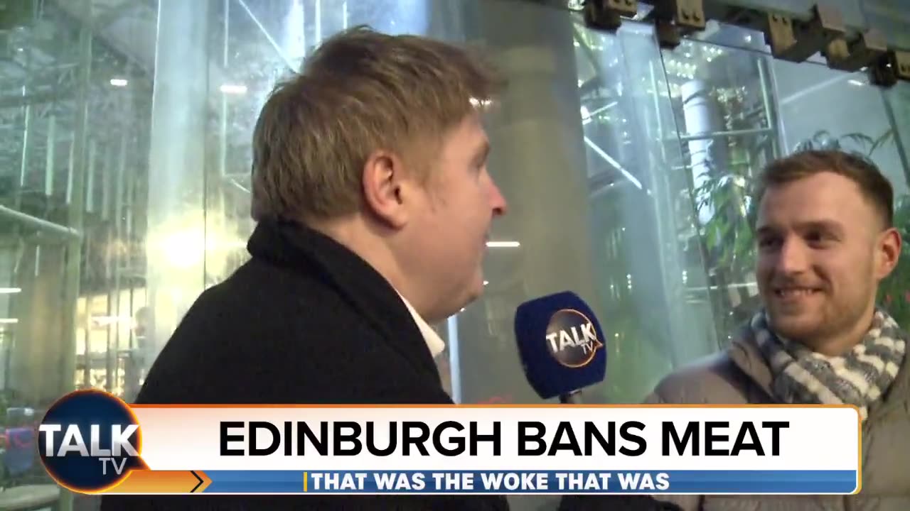 Edinburgh "bans meat" from schools, hospitals and nursing homes.