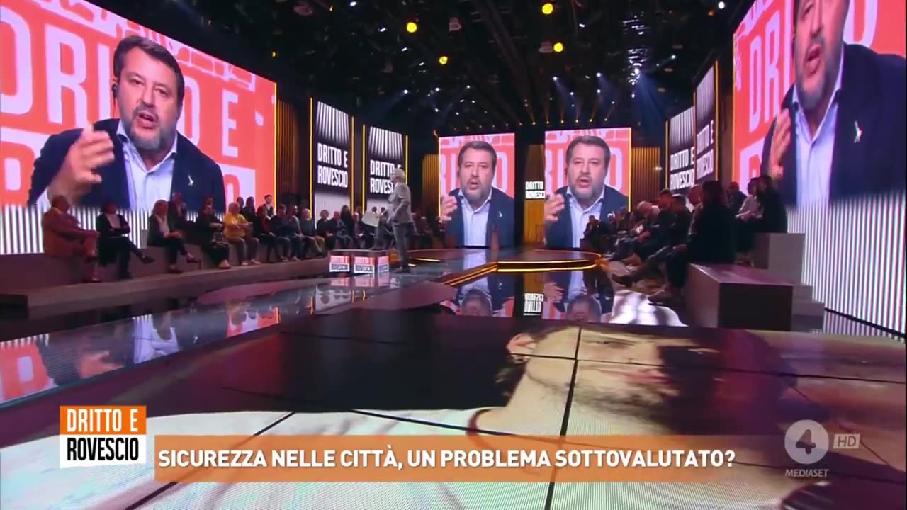 🔴 Ministro Matteo Salvini a Dritto e Rovescio su Rete 4 del 03.10.2024