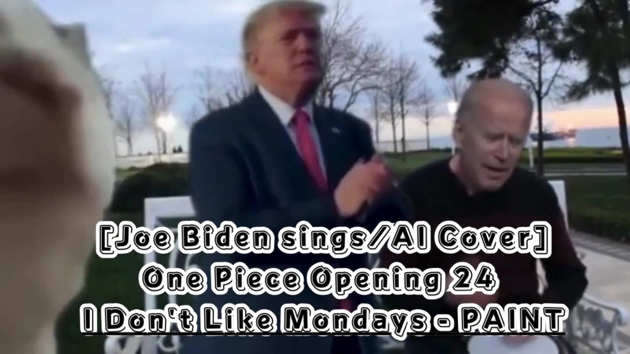 [Joe Biden sings/AI Cover] One Piece Opening 24 I Don't Like Mondays - PAINT