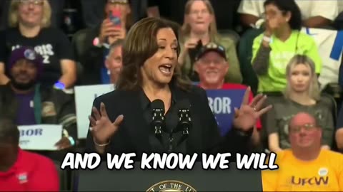 Kamala Harris's Teleprompter goes out and she is stuck on repeat!
