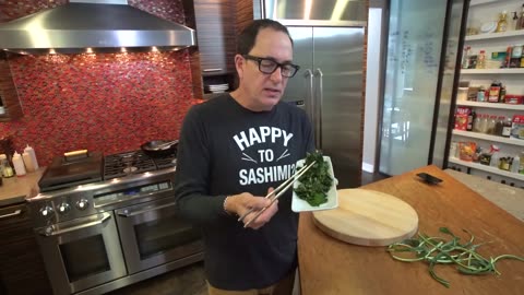 Ginger Sesame Kale SAM THE COOKING GUY