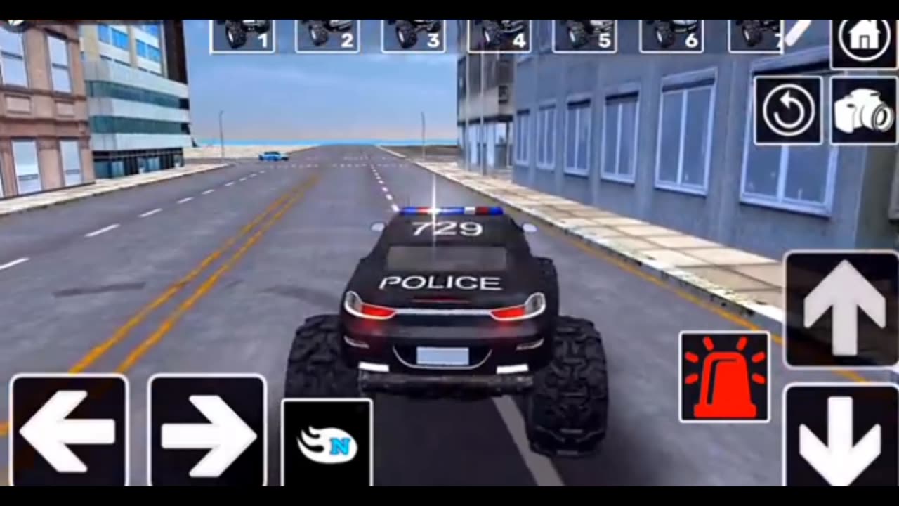 Police Monster Truck Driver Simulator - 4x4 Police Car Stunts Race 3D - Android GamePlay#game