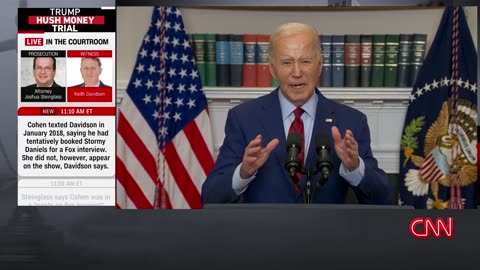 Biden breaks his silence on nationwide university protests