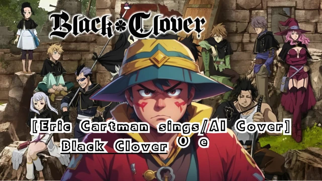 [Eric Cartman sings/AI Cover] Black Clover Opening 3 Vickeblanka - Black Rover