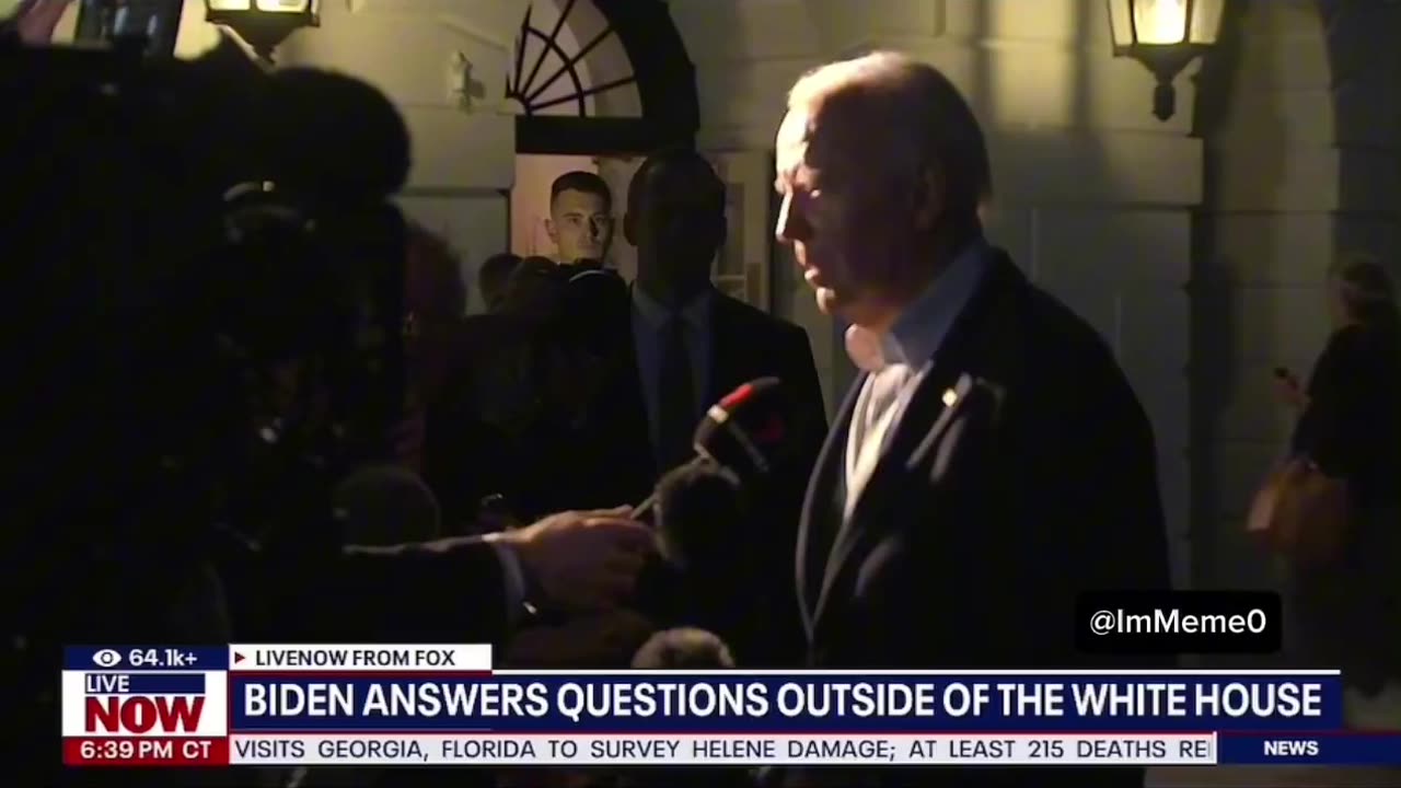BIDEN CONFUSE: “Oh, the storm zone. I'm with what storm they're talking about.”