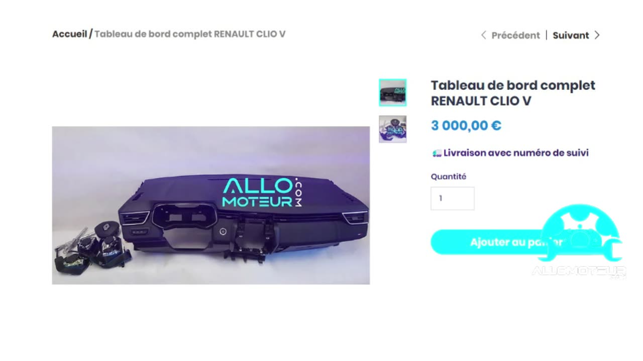 ALLOMOTEUR.COM - Tableau de bord complet RENAULT CLIO V