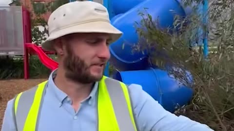 The playground inspector is back at it again testing out if these play areas are actually safe.