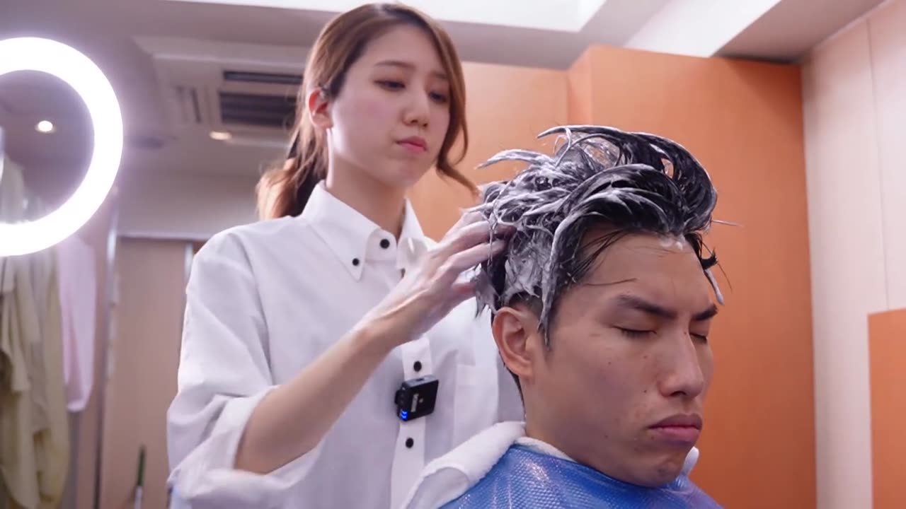 ASMR Relax Tokyo Barber Shop｜No Talking｜Hair Wash, Shave, Scalp Massage, Haircut