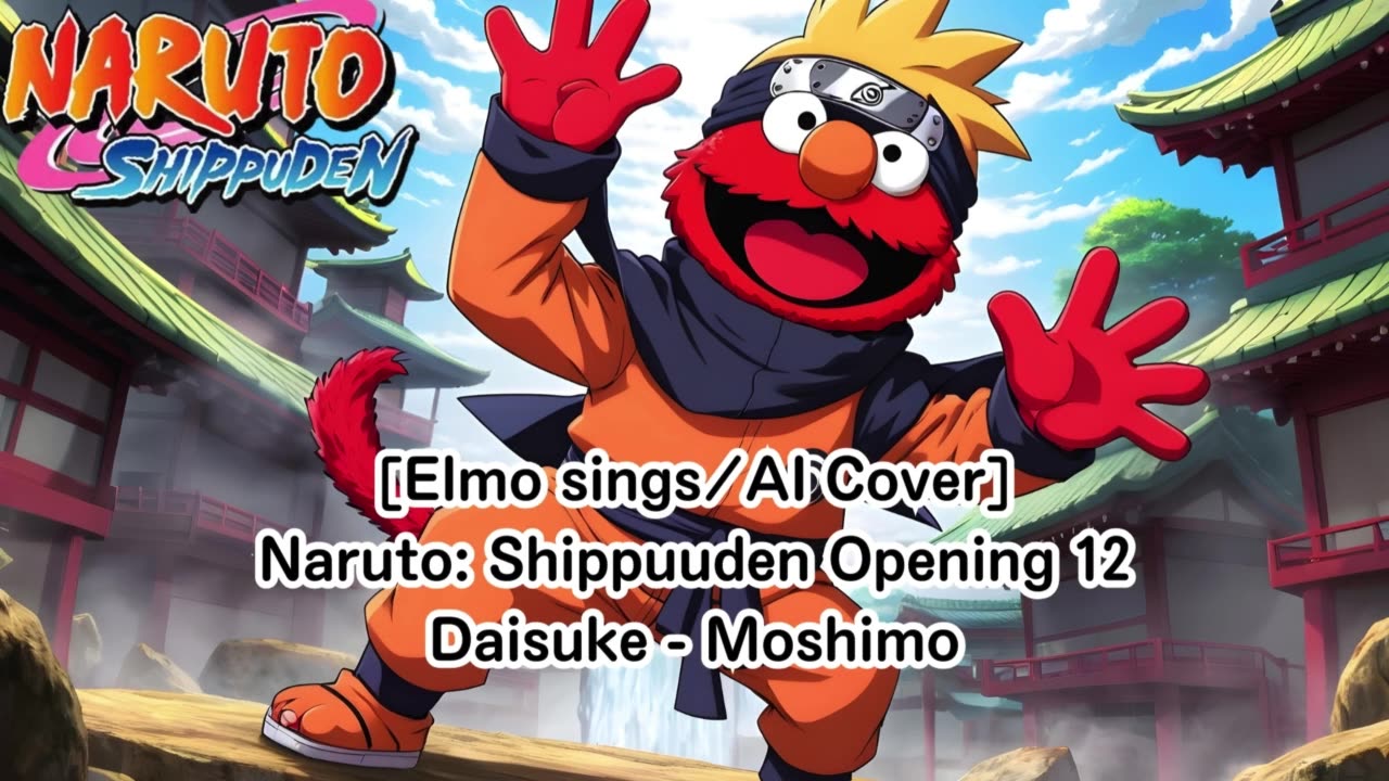 [Elmo sings/AI Cover] Naruto: Shippuden Opening 12 | Daisuke - Moshimo