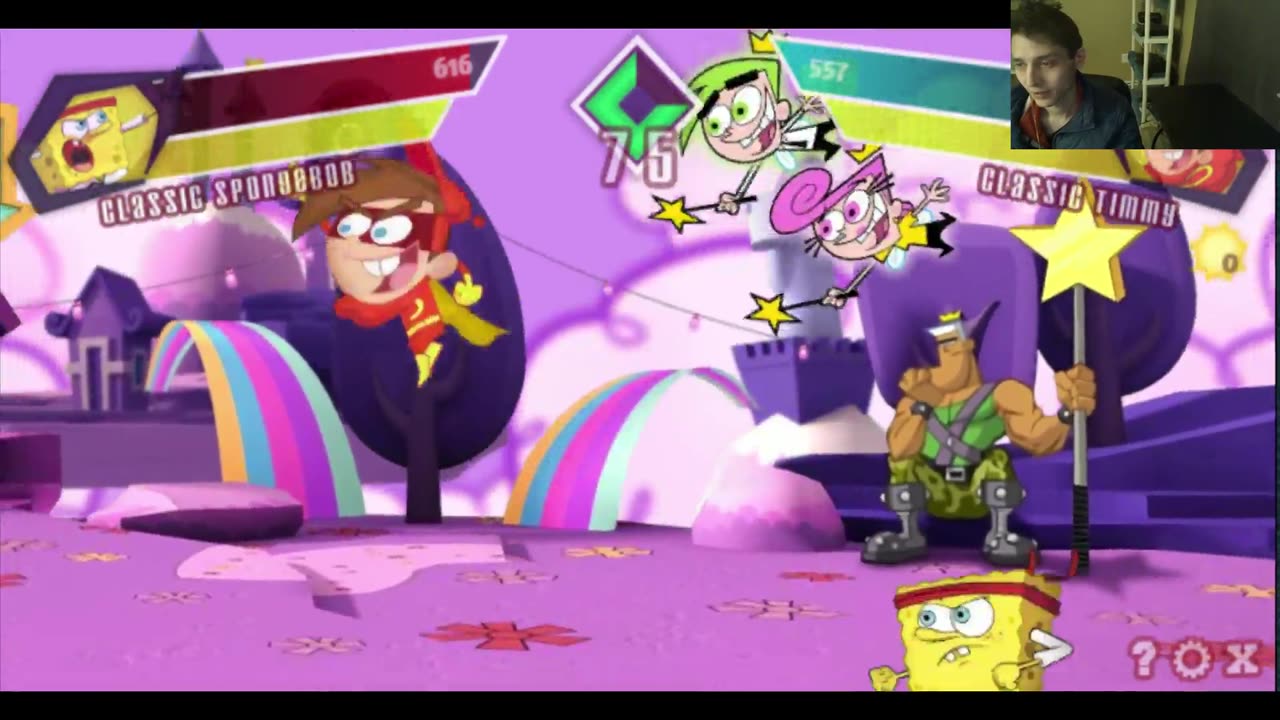 Timmy Turner VS SpongeBob SquarePants In A Nickelodeon Super Brawl Showdown! Battle