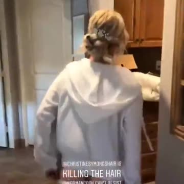 Kaley Cuoco Moons The Camera in Her Black G-String