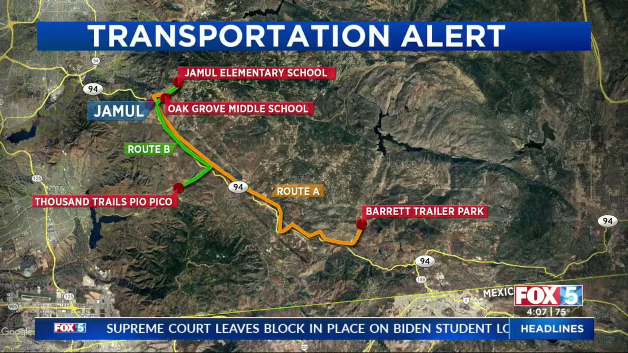 illegal migrants in San Diego County, California tried to hijack TWO school buse