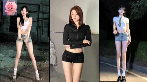 Beautiful girl dancing in a good mood
